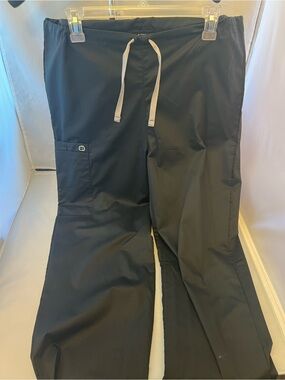 Black Drawstring Scrub Pants